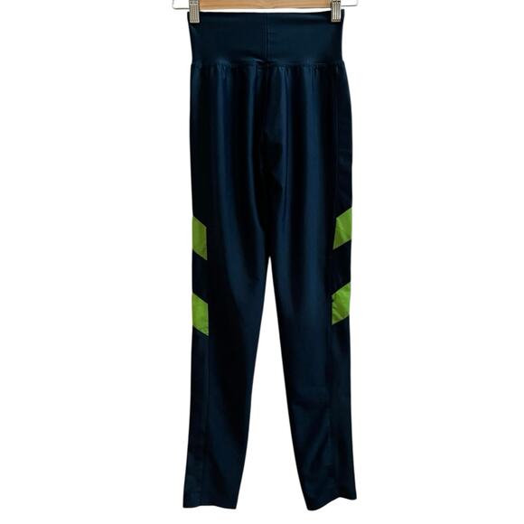 Zubaz Blue Side Green Mesh Panels NFL Seattle Seahawks Graphic Leggings Size XS - Picture 3 of 13